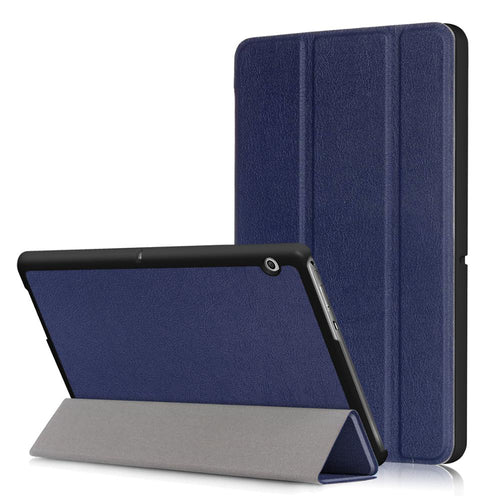 Husa tableta pentru Huawei Mediapad T5 10.1 2018 W09/W19/L03/L09, Techsuit FoldPro, albastru