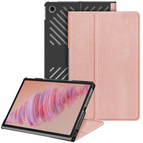 Husa tableta pentru Lenovo Tab Plus, Techsuit FoldPro, roz
