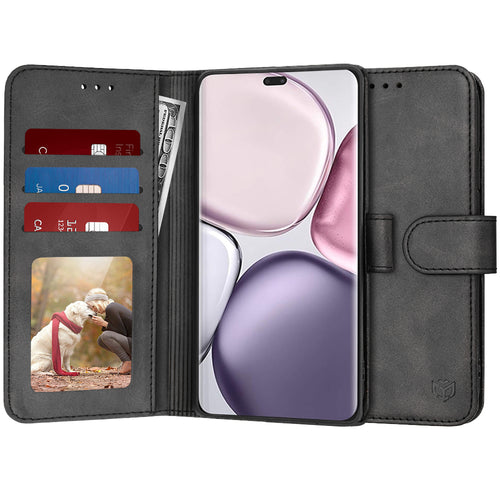 Husa pentru Honor X9c, Techsuit Diary Book, negru