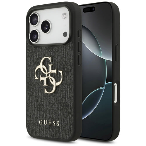 Husa pentru iPhone 17 Pro Max, Guess Hardcase 4G Big Logo (GUHCP17X4GMGGR), negru