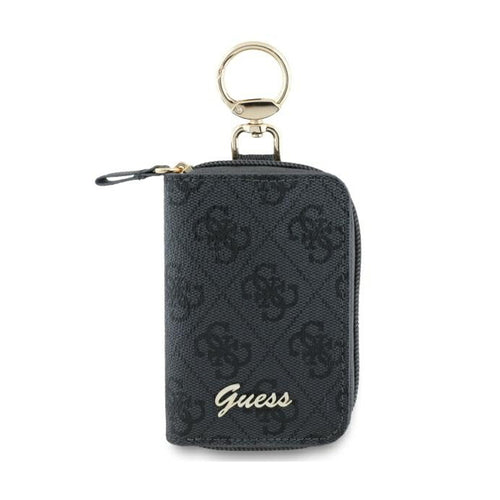 Geanta de Accesorii Guess 4G Triangle (GUABP4DPTK), pentru Travel, cu Snap Hook, High-Quality Eco-Leather, Negru