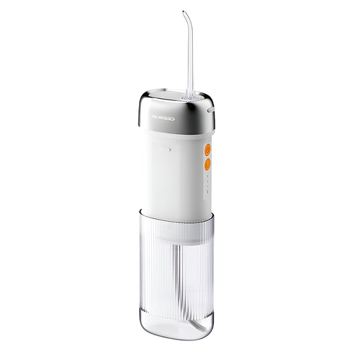 Deerma Irigator oral (CY01), portabil, 4x Intensity Levels, Detasabil Tank, High-Energy Pulses, 8W, USB-C, IPX7, Alb