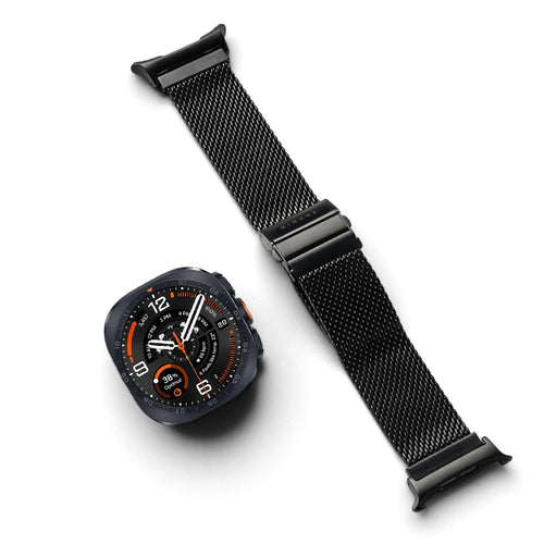 Curea smartwatch pentru Samsung Galaxy Watch Ultra 2, Ringke Metal One Mesh, Neagră