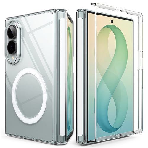 Husă pentru Samsung Galaxy Z Fold8, Ringke Fusion Air Flap MagSafe, Transparentă