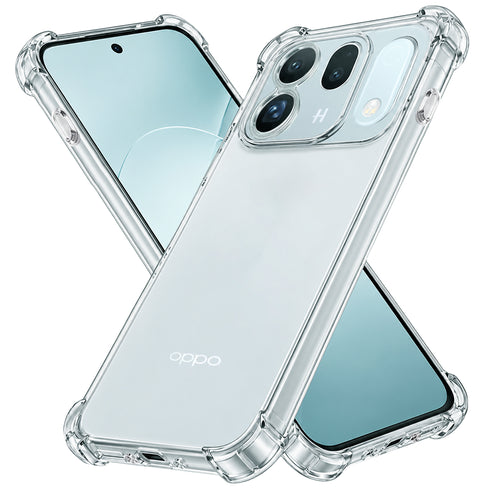 Husă pentru Oppo Find X10, Techsuit Shockproof Clear Silicone, Transparentă