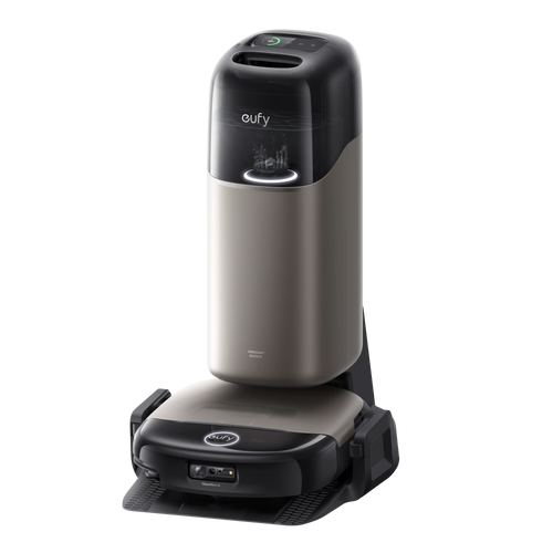 Aspirator robot pentru casă eufy Omni S2, 30.000 Pa, HydroJet 2.0, 3D MatrixEye 2.0, Mop cu rolă, Stație UniClean 12-în-1, Negru