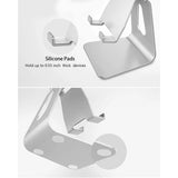Suport de birou Techsuit birou (Z4a), Folding Feature, pentru Phone, Tablet, max 8, argintiu