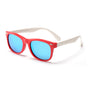 Ochelari de soare Techsuit Kids Polarized Sunglasses (D802), polarizati, UV400, alb;rosu;bleu