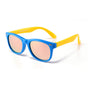 Ochelari de soare Techsuit Kids Polarized Sunglasses (D802), polarizati, UV400, albastru;galben