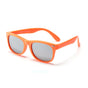 Ochelari de soare Techsuit Kids Polarized Sunglasses (D802), polarizati, UV400, gri;portocaliu