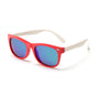 Ochelari de soare Techsuit Kids Polarized Sunglasses (D802), polarizati, UV400, alb;verde;rosu
