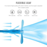 Techsuit Mini USB Fan (TUF1), portabil, Flexible, Bendable, 5V, Alb