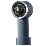Techsuit Handheld Fan (HX130), afisaj digital, Ultra Silent, 1200mAh, Alb