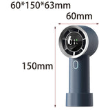 Techsuit Handheld Fan (HX130), afisaj digital, Ultra Silent, 1200mAh, Alb