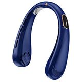 Techsuit Neck Fan (H6), portabil, USB-C, reincarcabil, reglabil, afisaj digital, 1200mAh, Alb