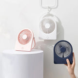 Techsuit Mini Fan (CT-108), portabil, reincarcabil, USB-C, Alb