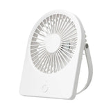Techsuit Mini Fan (CT-108), portabil, reincarcabil, USB-C, Alb