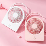 Techsuit Mini Fan (CT-108), portabil, reincarcabil, USB-C, Alb