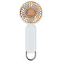 Techsuit Handheld Fan (A217), USB reincarcabil, Three Speeds, 1200mAh, Gold Beige