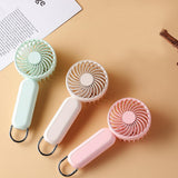 Techsuit Handheld Fan (A217), USB reincarcabil, Three Speeds, 1200mAh, Gold Beige