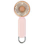 Techsuit Handheld Fan (A217), USB reincarcabil, Three Speeds, 1200mAh, Gold Roz