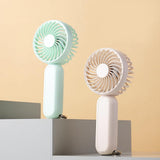 Techsuit Handheld Fan (A217), USB reincarcabil, Three Speeds, 1200mAh, Light Beige
