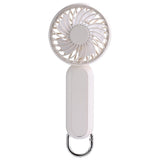 Techsuit Handheld Fan (A217), USB reincarcabil, Three Speeds, 1200mAh, Light Beige