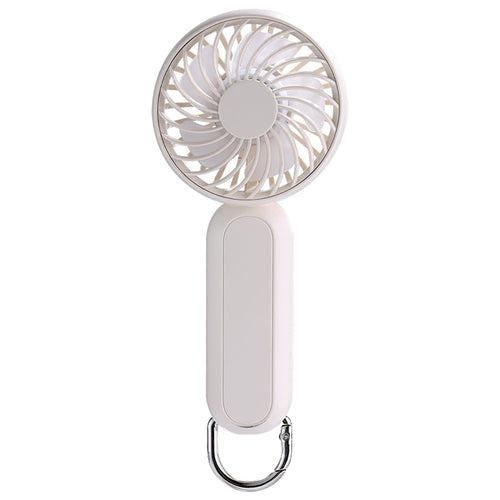 Techsuit Handheld Fan (A217), USB reincarcabil, Three Speeds, 1200mAh, Light Beige