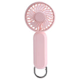Techsuit Handheld Fan (A217), USB reincarcabil, Three Speeds, 1200mAh, Roz