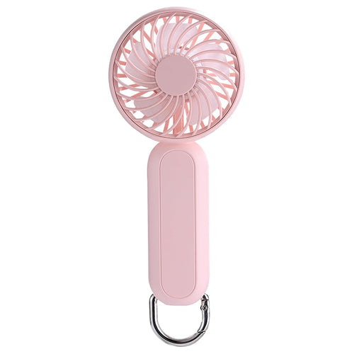 Techsuit Handheld Fan (A217), USB reincarcabil, Three Speeds, 1200mAh, Roz