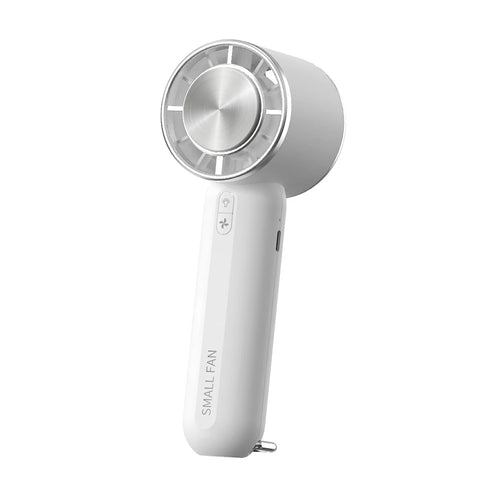 Techsuit Handheld Fan (HX138), portabil, reincarcabil, Three Speeds, cu Flashlight, 1200mAh, Alb