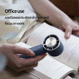 Techsuit Handheld Fan (HX138), portabil, reincarcabil, Three Speeds, cu Flashlight, 1200mAh, Alb
