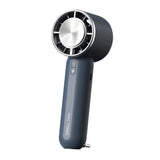 Techsuit Handheld Fan (HX138), portabil, reincarcabil, Three Speeds, cu Flashlight, 1200mAh, Alb