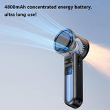 Techsuit Premium Handheld Fan (F83), portabil, reglabil, reincarcabil, 4800mAh, Gri