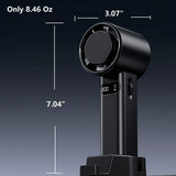 Techsuit Premium Handheld Fan (F83), portabil, reglabil, reincarcabil, 4800mAh, Gri