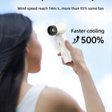 Techsuit Premium Handheld Fan (FS15), Multifunctional, portabil, reglabil, 80000rpm, reincarcabil, 4500mAh, Navy Albastru