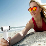 Techsuit Premium Handheld Fan (FS15), Multifunctional, portabil, reglabil, 80000rpm, reincarcabil, 4500mAh, Navy Albastru