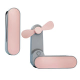 Techsuit Handheld Fan (TF1), portabil, pentru Pocket, reglabil, reincarcabil, Silent, 1200mAh, Alb