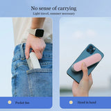 Techsuit Handheld Fan (TF1), portabil, pentru Pocket, reglabil, reincarcabil, Silent, 1200mAh, Alb