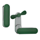 Techsuit Handheld Fan (TF1), portabil, pentru Pocket, reglabil, reincarcabil, Silent, 1200mAh, Alb
