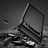 Husa pentru Google Pixel 7 Pro, Techsuit Carbon Silicone, negru