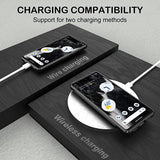Husa pentru Google Pixel 7, Techsuit Carbon Silicone, negru