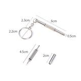 Techsuit Glasses Screwdriver (ST1), from Metal, 6 x 0.5cm, Argintiu