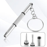Techsuit Glasses Screwdriver (ST1), from Metal, 6 x 0.5cm, Argintiu