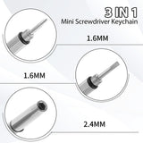 Techsuit Glasses Screwdriver (ST1), from Metal, 6 x 0.5cm, Argintiu