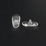 Techsuit [Pack] 2 Pairs of Silicone Nose Pads (NPT1), from Silicone, 14 x 7.5mm, Transparent