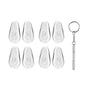 Techsuit [Pack] Glasses Screwdriver cu 4 Pairs of Silicone Nose Pads (ST1), from Metal, 6 x 0.5cm, Argintiu