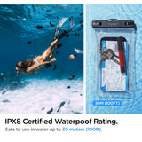 Spigen Husa Impermeabila A610 (AMP04530), IPX8, pentru Phone, max 6.9, Clear