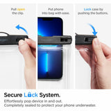 Spigen Husa Impermeabila A610 (AMP04530), IPX8, pentru Phone, max 6.9, Clear