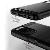 Husa pentru OPPO A54 5G, Techsuit Carbon Silicone, negru